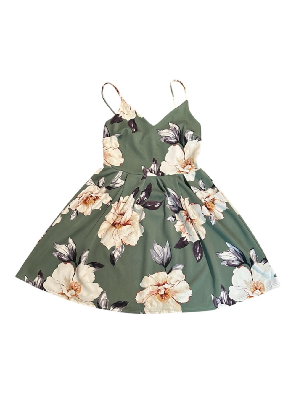 Soprano Floral Spaghetti Strap Babydoll Dress